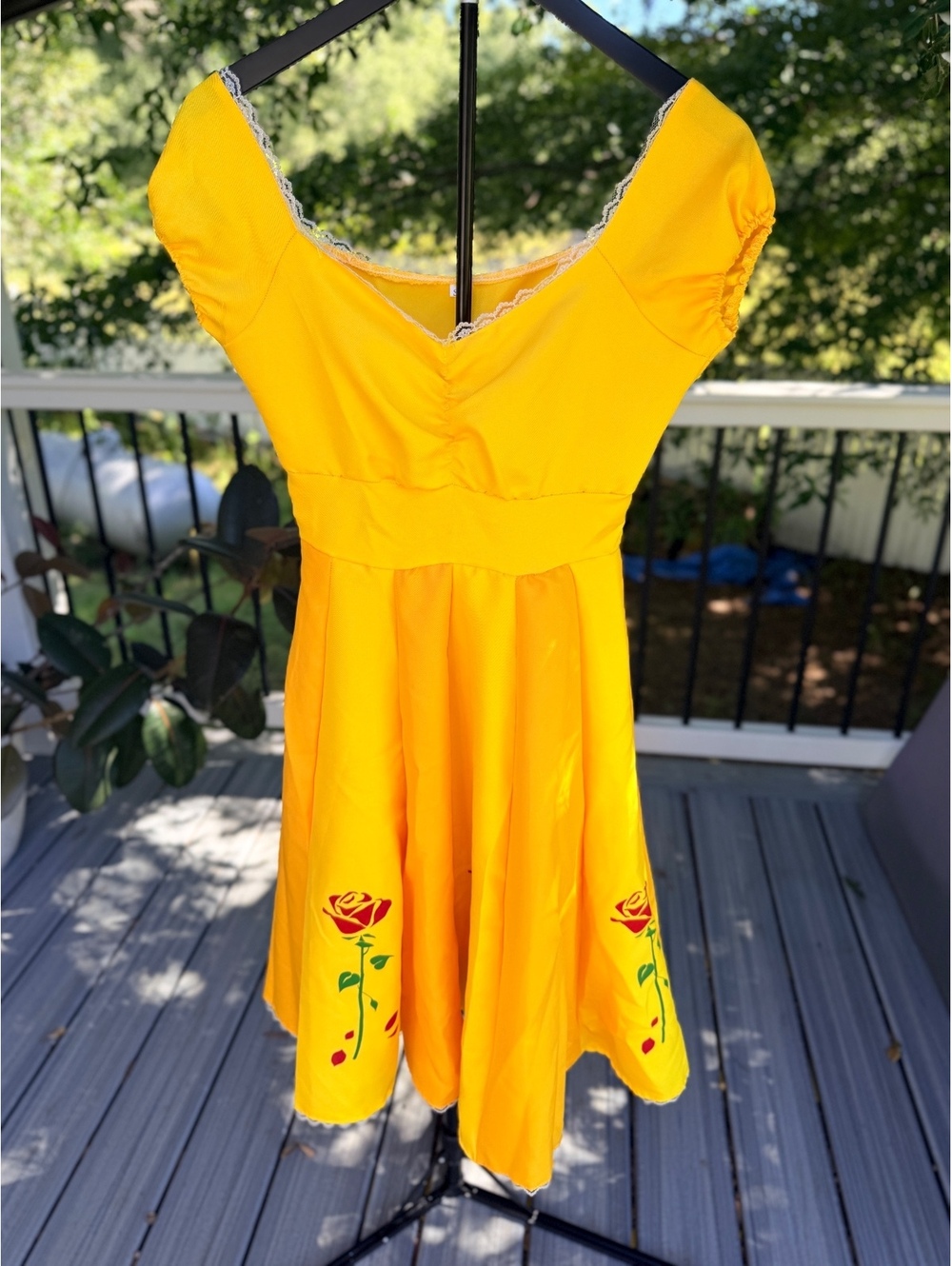 Belle Disneybound Yellow Rose Swing Dress- Size S